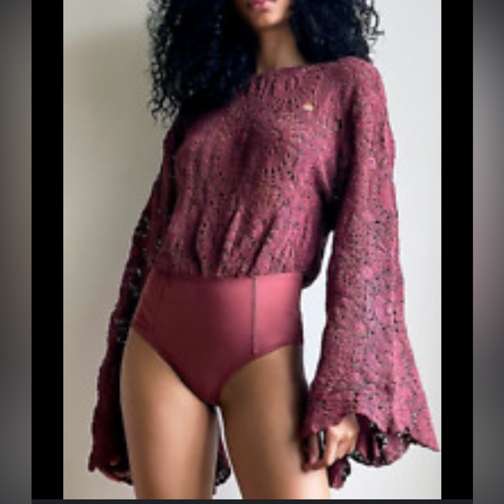 🎉🎉Host Pick🎉🎉NWT- Free People Desert Daze (Burgundy)S
